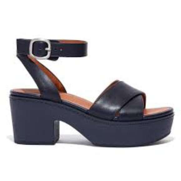 Fitflop Shoes - NEW FITFLOP Leather Pilar Crossover Ankle Strap  Sandals Midnight Navy  462tn